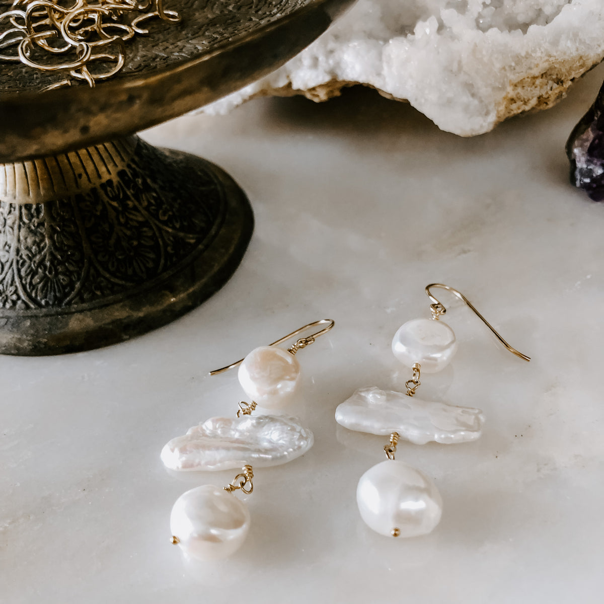 Moonlight Pearl Earrings