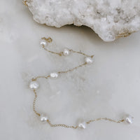 String of Pearls Back Necklace