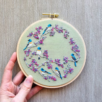 Birds & Blooms DIY Embroidery Kit