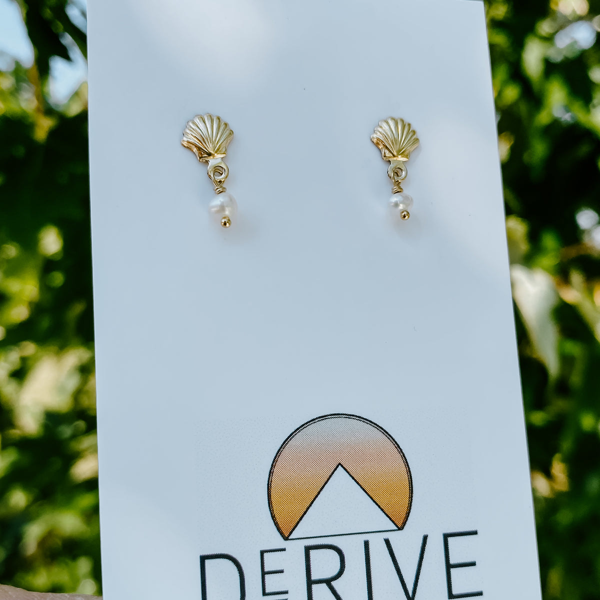 Ariel Sea Shell Stud Earrings