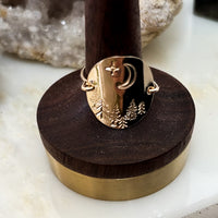 Into the Forest Shield Ring