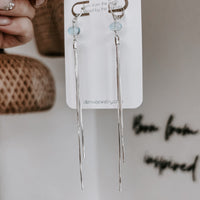 Silver Falls Blue Topaz and Sterling Silver Earrings