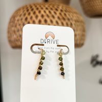 Green Tourmaline Threader Earrings