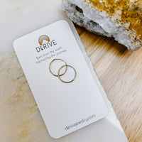 Endless Hoops Solid 14k Gold 15mm Earrings
