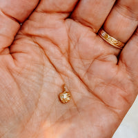 Gold Nugget 14k Gold Charm (Charm only)