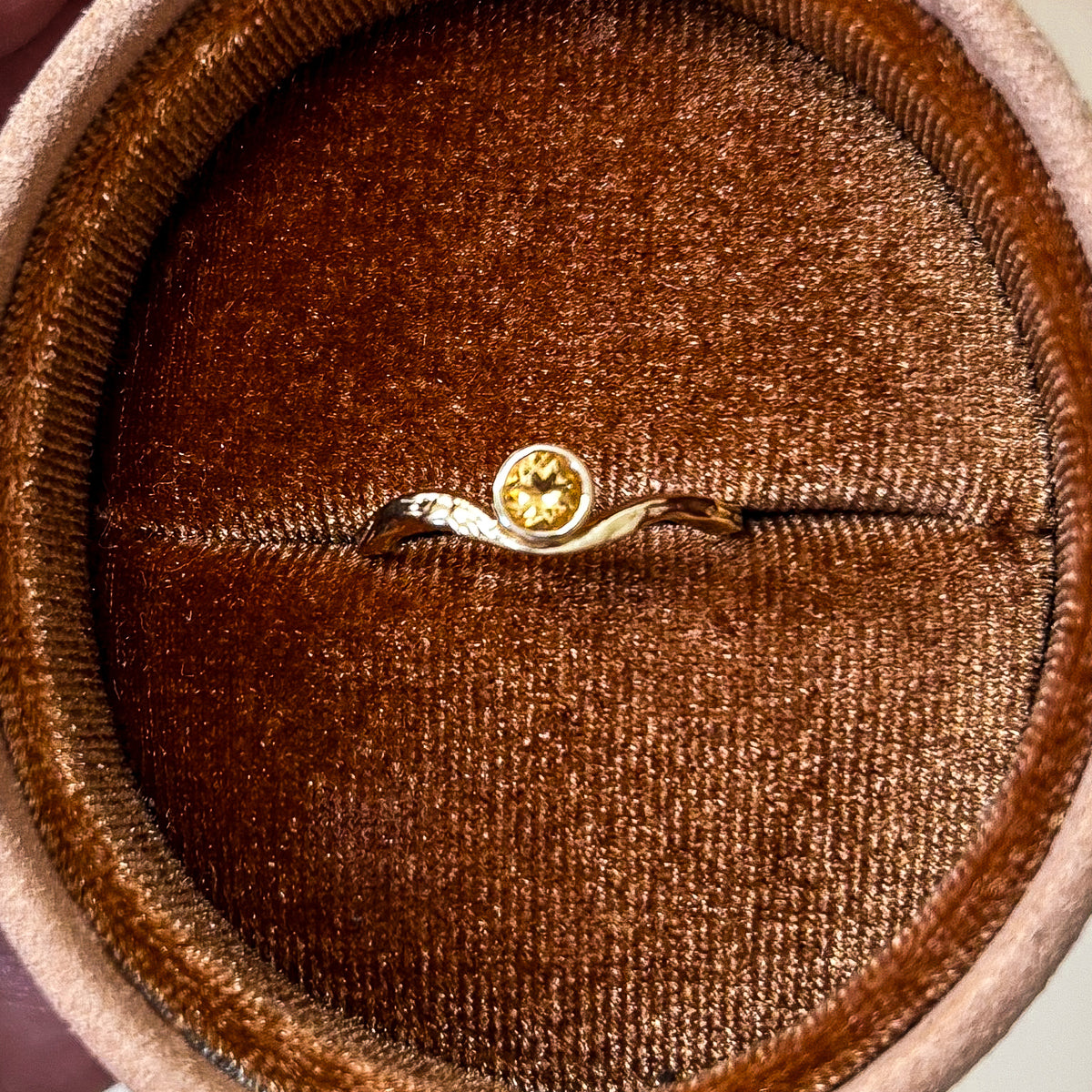Current Ring with Citrine
