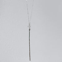 Wanderer's Stick Necklace with Herkimer Diamond