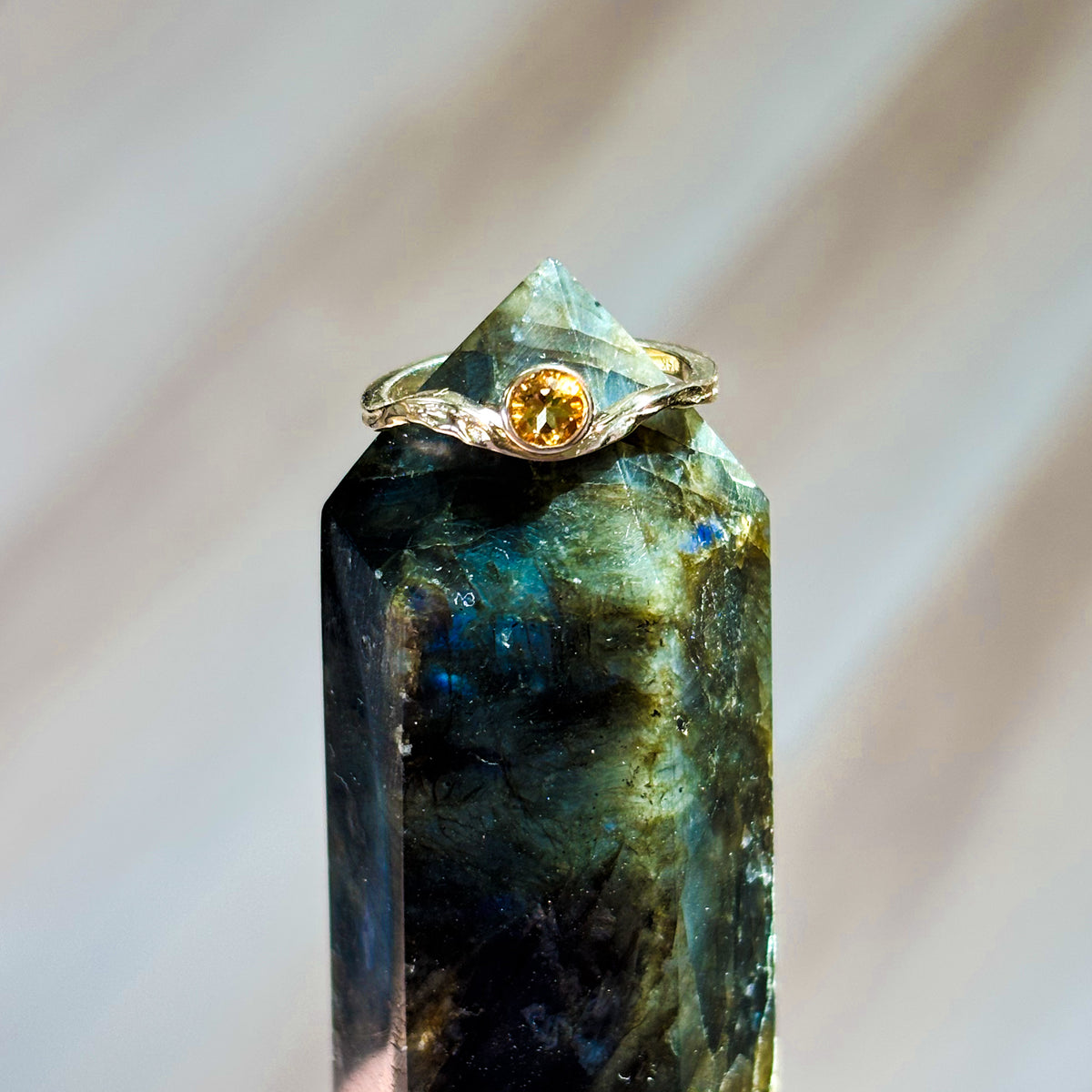 Current Ring with Citrine