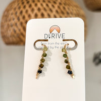 Green Tourmaline Threader Earrings