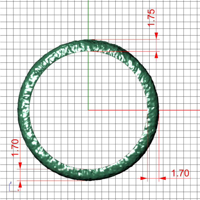 Terrain Ring 6mm Solid 14k Gold Ring