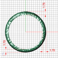Terrain Ring 6mm Solid 14k Gold Ring