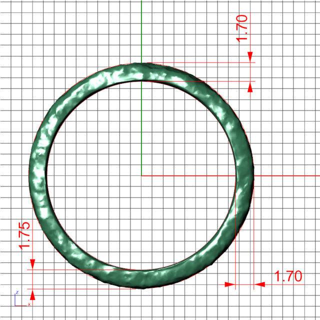 Terrain Ring 4mm Solid 14k Gold Ring