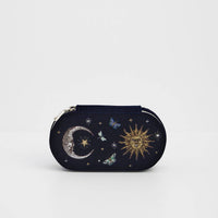 Night Sky Embroidered Oval Jewelry Box