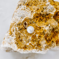 Freshwater Pearl Solid 14k Gold Charm (Charm only)