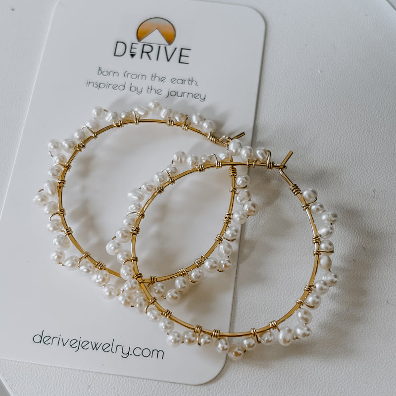 Forever Pearl Hoop Threaders