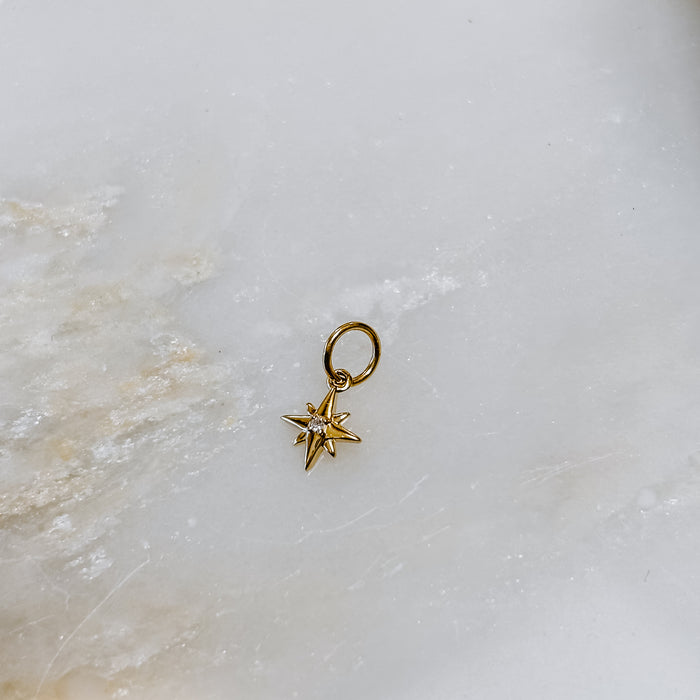 North Star 14k Gold Charm (Charm only)