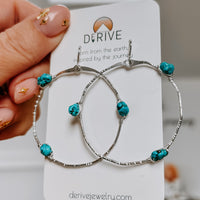 Stargazer Hoop Earrings - Kingman Turquoise