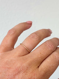 Solid 14k Gold Dainty Stacking Ring