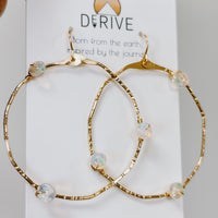Stargazer Opal Hoop Earrings