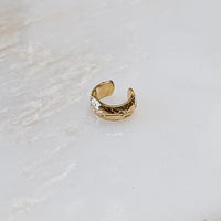 Pattern Wire Ear Cuff in 14k gold fill — view 6