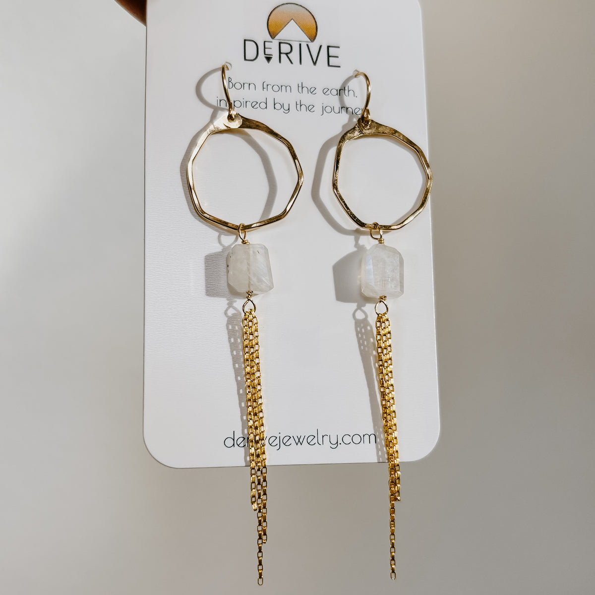 Moonstone Origin Fringe Earrings