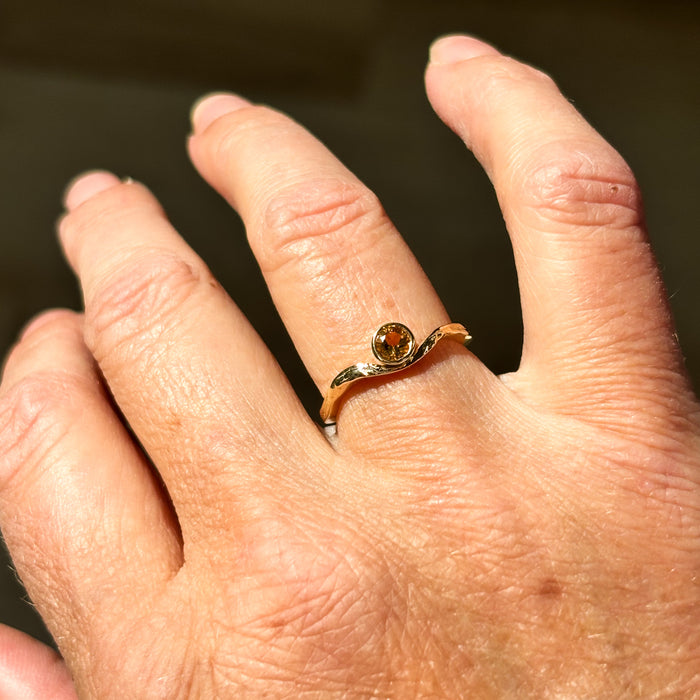 Current Ring with Citrine