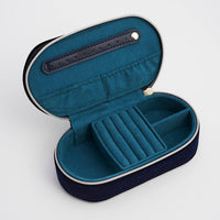 Night Sky Embroidered Oval Jewelry Box