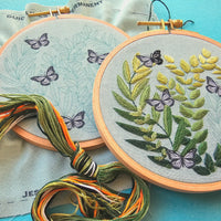 Butterfly Grove DIY Hand Embroidery Kit