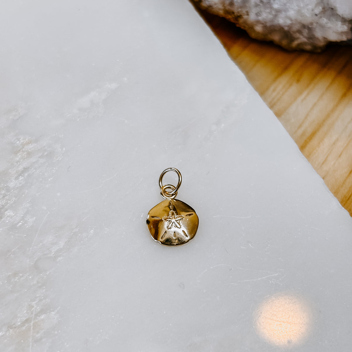 Sand Dollar 14k Gold Charm (Charm only)