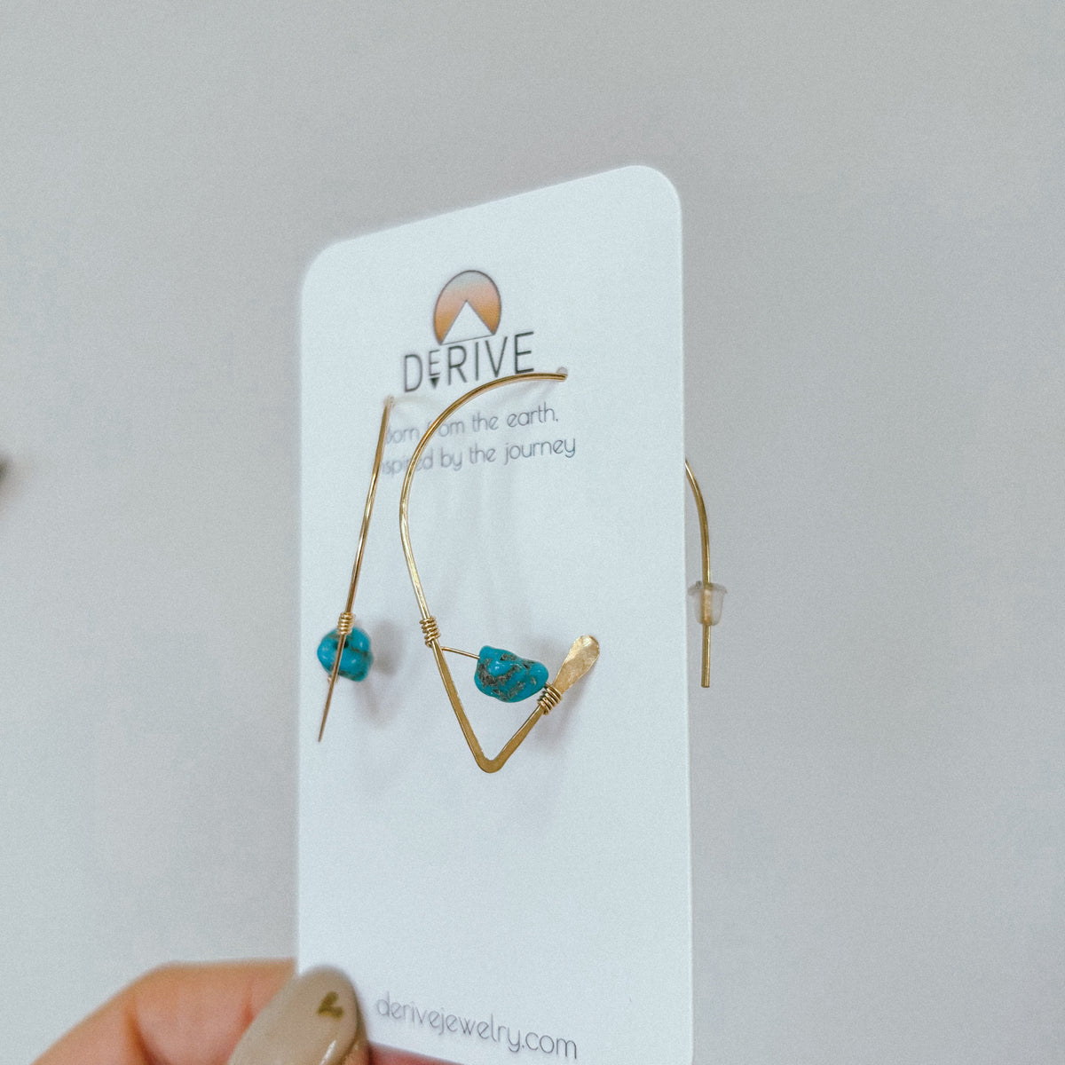 Kingman Turquoise Ear Threaders