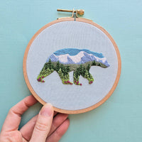 Mountain Bear DIY Embroidery Kit