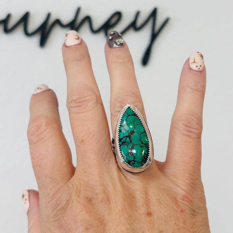 Statement Ring Hubei Turquoise, size 7