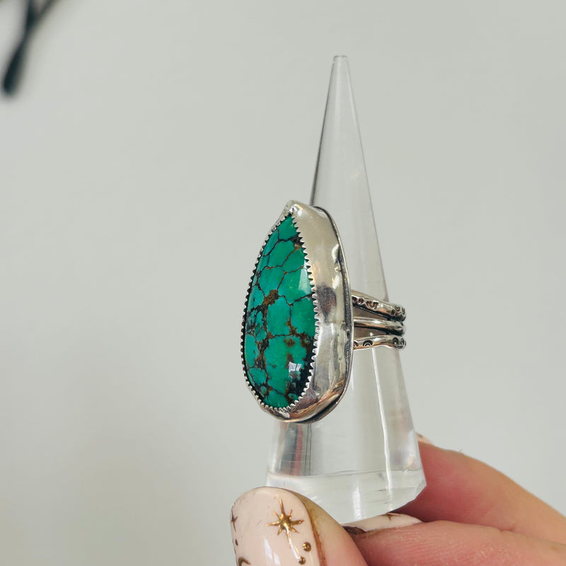 Statement Ring Hubei Turquoise, size 7