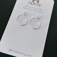 Post Hoop Earrings