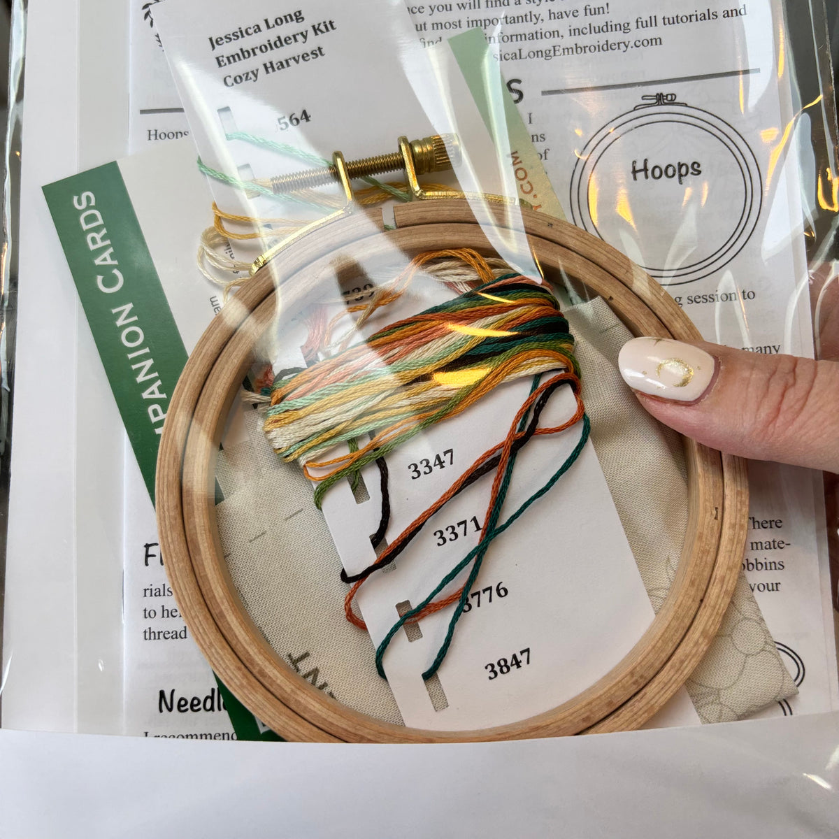 Cozy Harvest Beginner Embroidery Kit