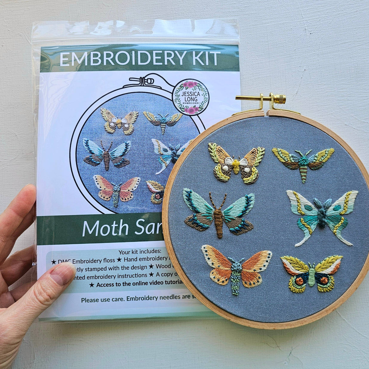 Moth DIY Embroidery Kit