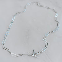 Sparrow Paperclip Chain Link Necklace