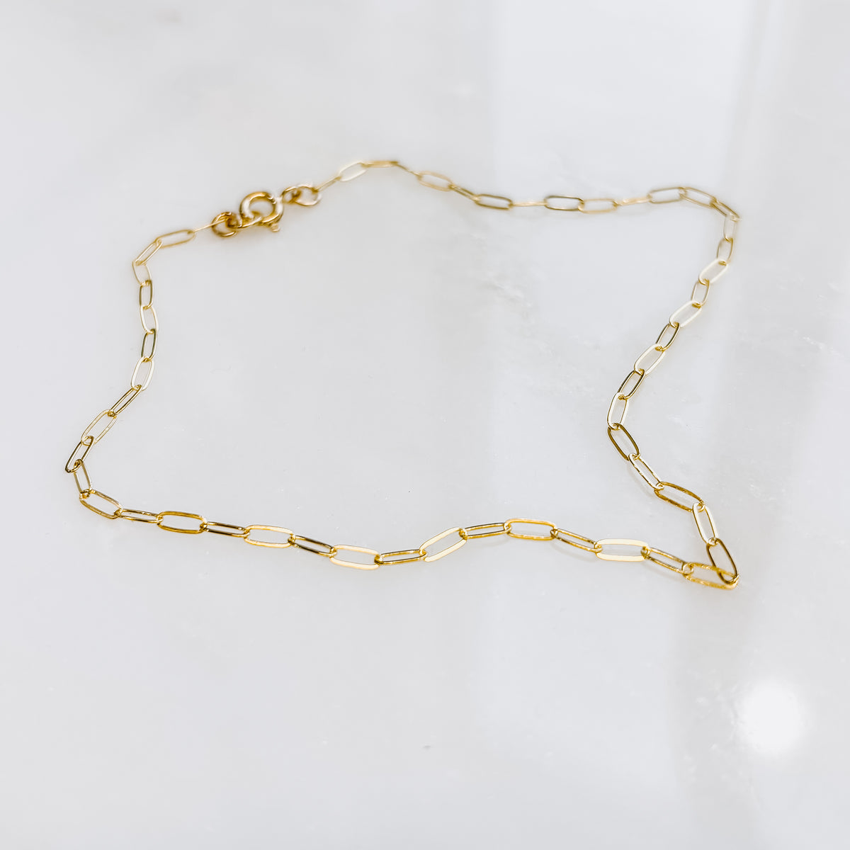 Paperclip Chain Anklet