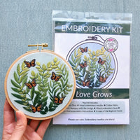 Butterfly Grove DIY Hand Embroidery Kit