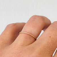 Solid 14k Gold Dainty Stacking Ring