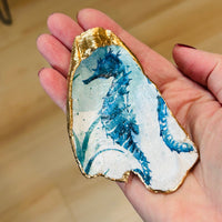Shy Seahorse Shell Jewelry Dish