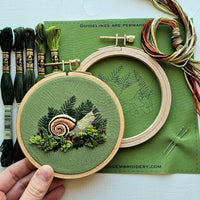 Forest Snail DIY Embroidery Kit