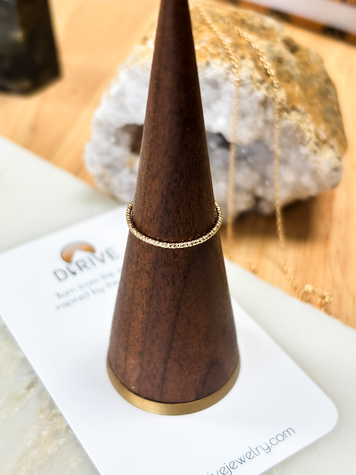 Solid 14k Gold Dainty Stacking Ring