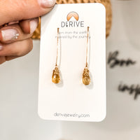 Citrine Threader Earrings