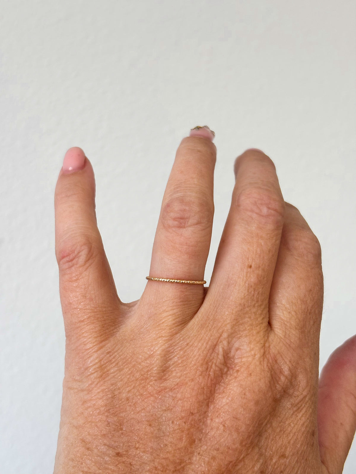 Solid 14k Gold Dainty Stacking Ring