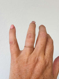 Solid 14k Gold Dainty Stacking Ring