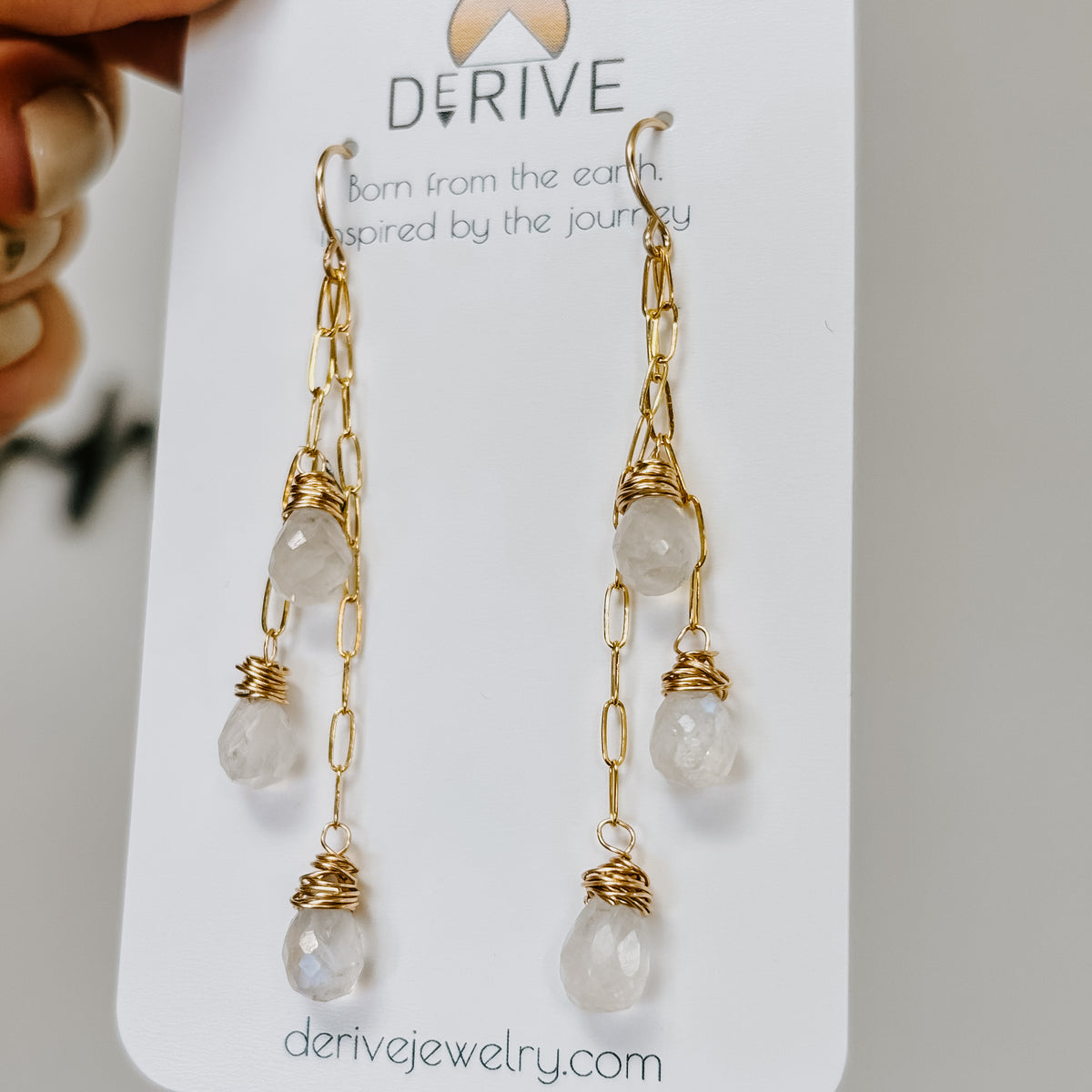 Moonstone Cascade Earrings