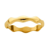 Ocean Waves Solid 14k Gold Ring