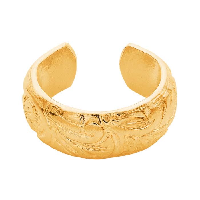 Pattern Wire Ear Cuff in 14k gold fill — view 7
