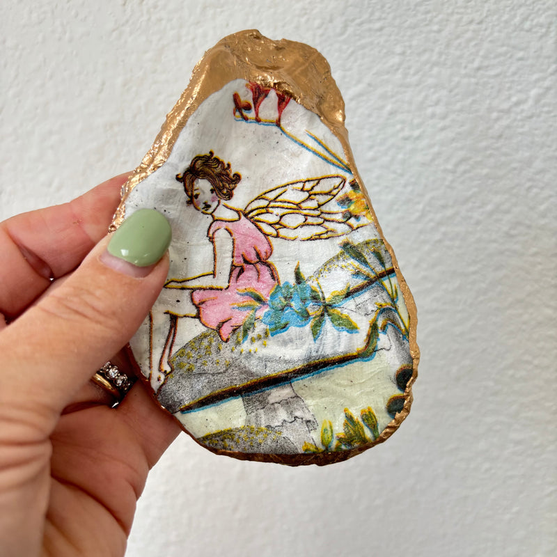 Pink Fairy Shell Jewelry Dish